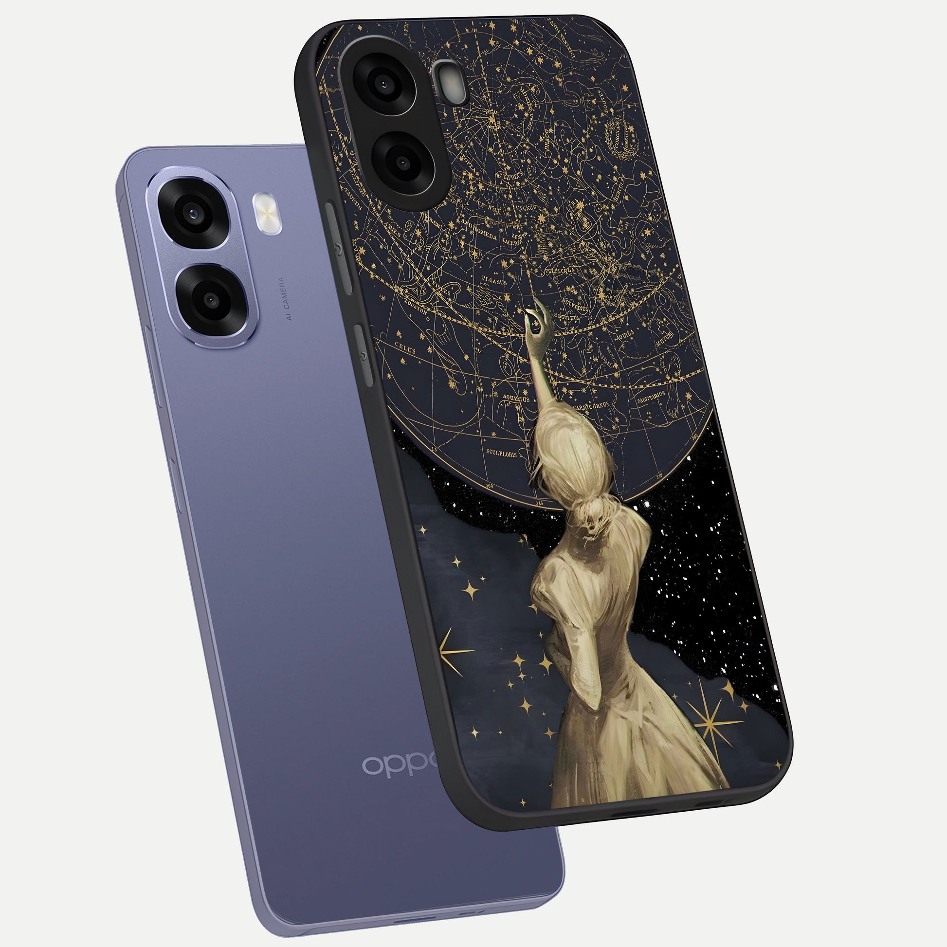  Taylor Swift Girl phone case For Oppo A6s showing premium glass back cover with detailed artwork