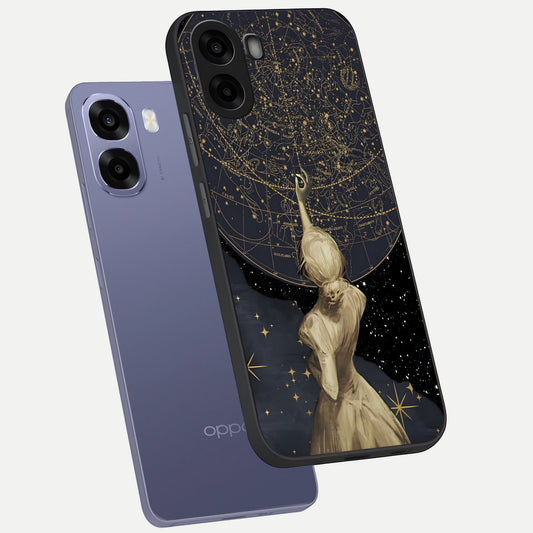  Taylor Swift Girl phone case For Oppo A6s showing premium glass back cover with detailed artwork