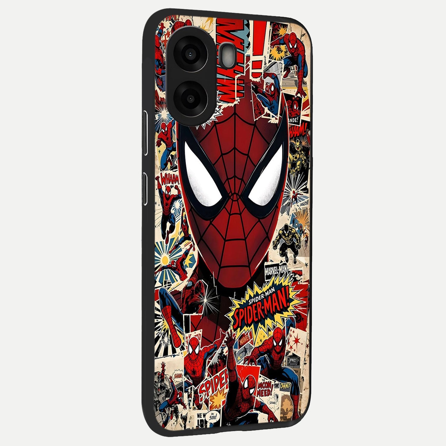  Aesthetic Wonder Spider back cover For Oppo A6s slim fit glass case with vibrant aesthetic design