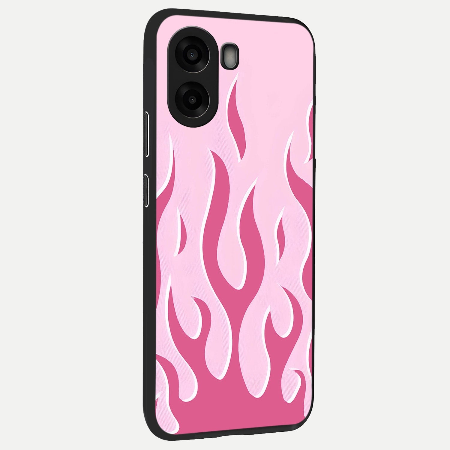  Blush Flame Energy back cover For Oppo A6s slim fit glass case with vibrant aesthetic design