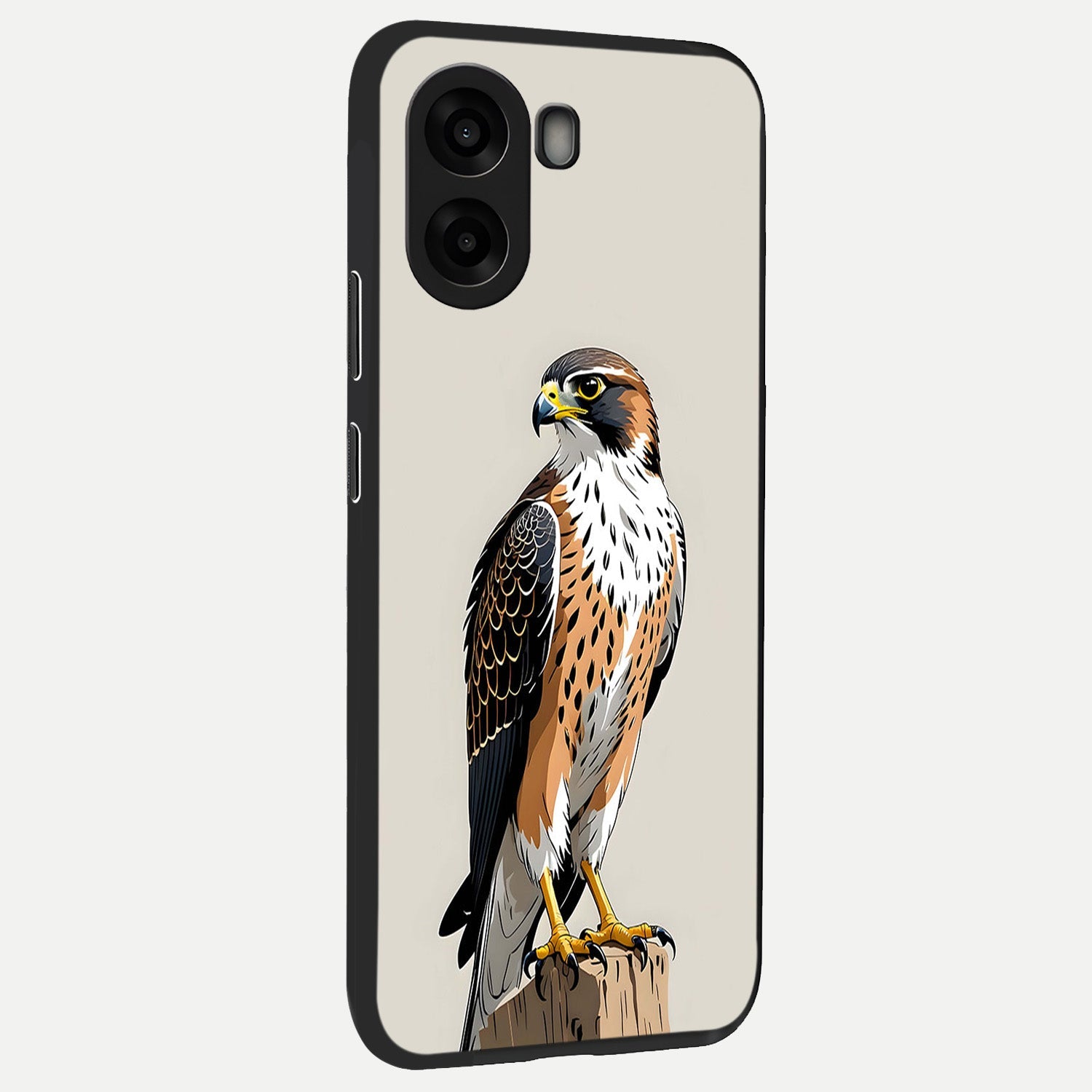  Clever Eagle back cover For Oppo A6s slim fit glass case with vibrant aesthetic design