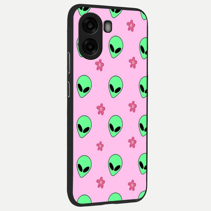  Cosmic Cute Crush back cover For Oppo A6s slim fit glass case with vibrant aesthetic design