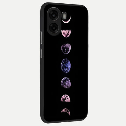  Crimson All Planets back cover For Oppo A6s slim fit glass case with vibrant aesthetic design