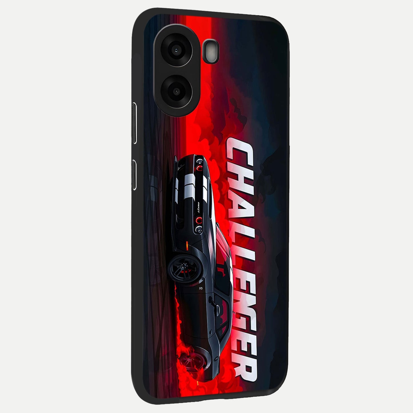  Crimson Challenger Fury back cover For Oppo A6s slim fit glass case with vibrant aesthetic design