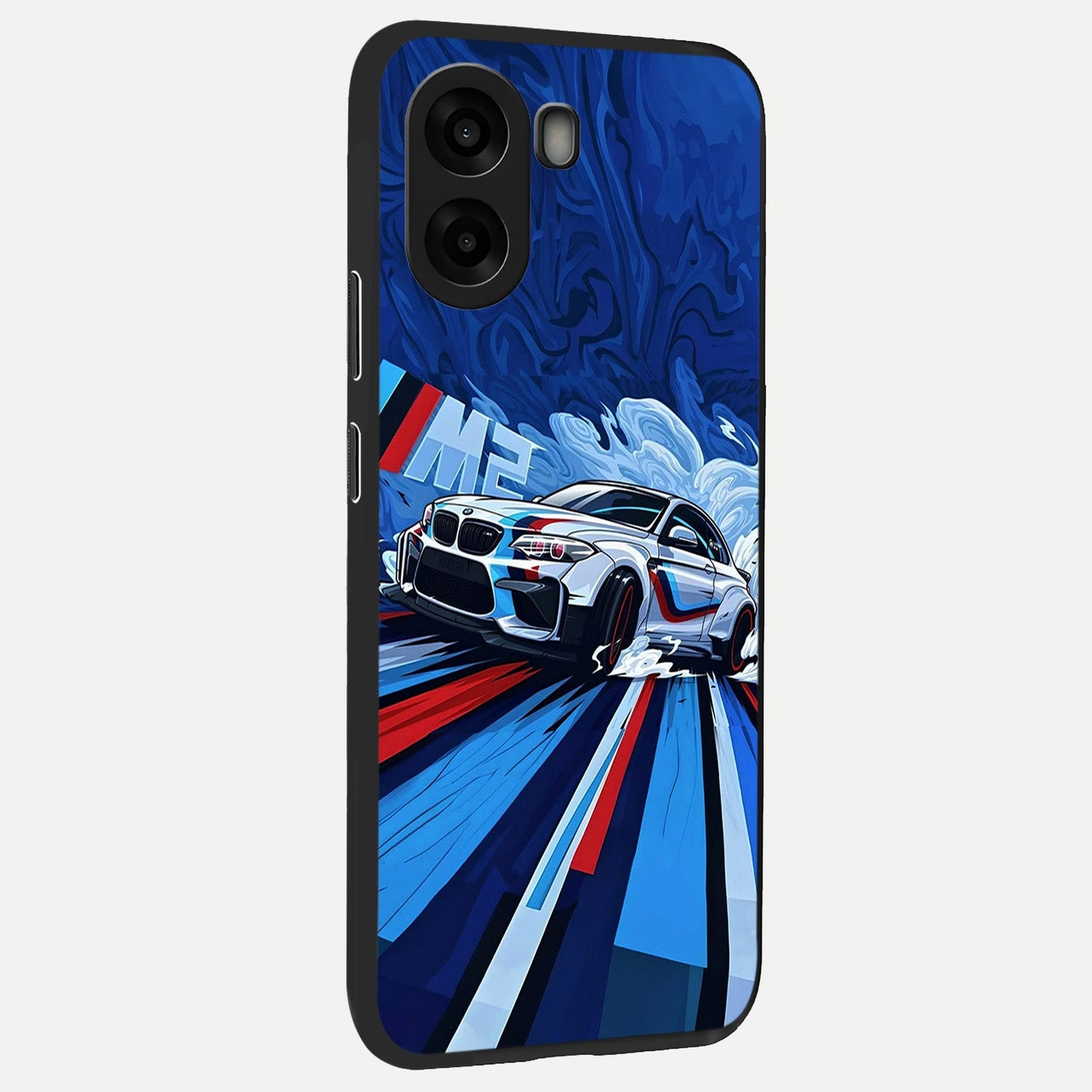  Drift Power Rush back cover For Oppo A6s slim fit glass case with vibrant aesthetic design