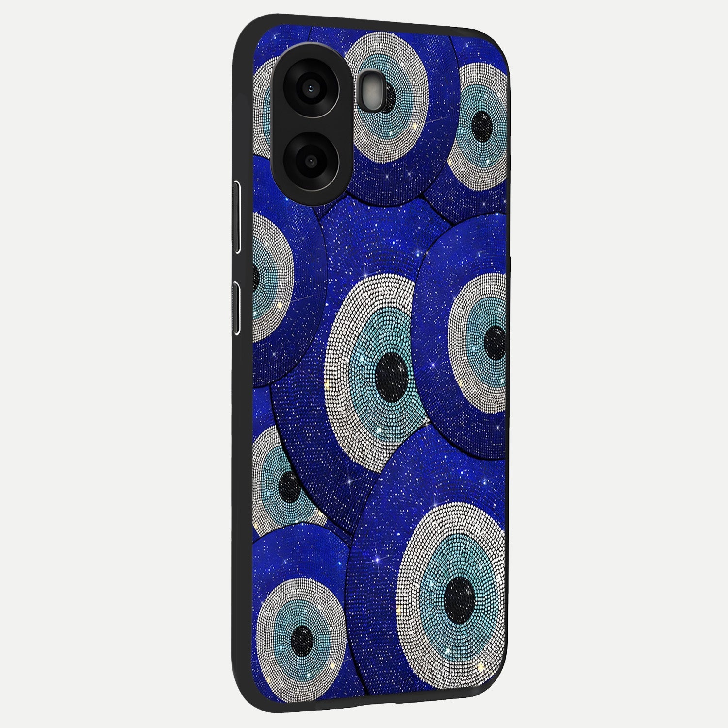  Galaxy Eye Flow back cover For Oppo A6s slim fit glass case with vibrant aesthetic design
