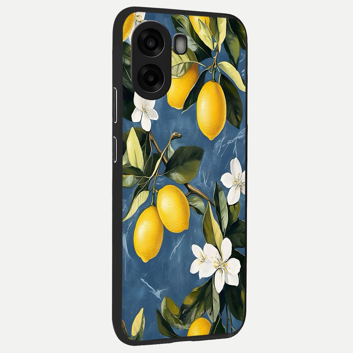  Lemon Dream Garden back cover For Oppo A6s slim fit glass case with vibrant aesthetic design
