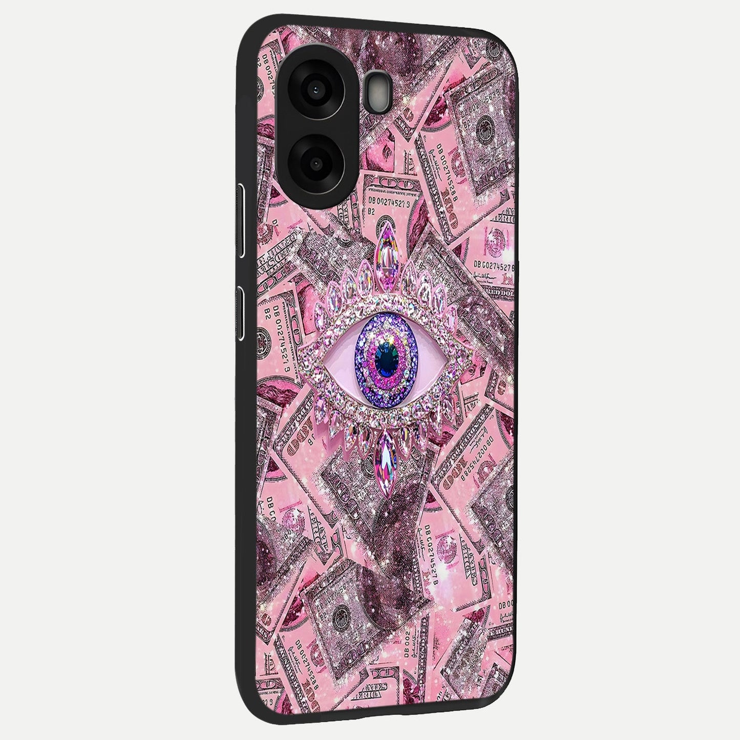  Money Eye Luxe back cover For Oppo A6s slim fit glass case with vibrant aesthetic design