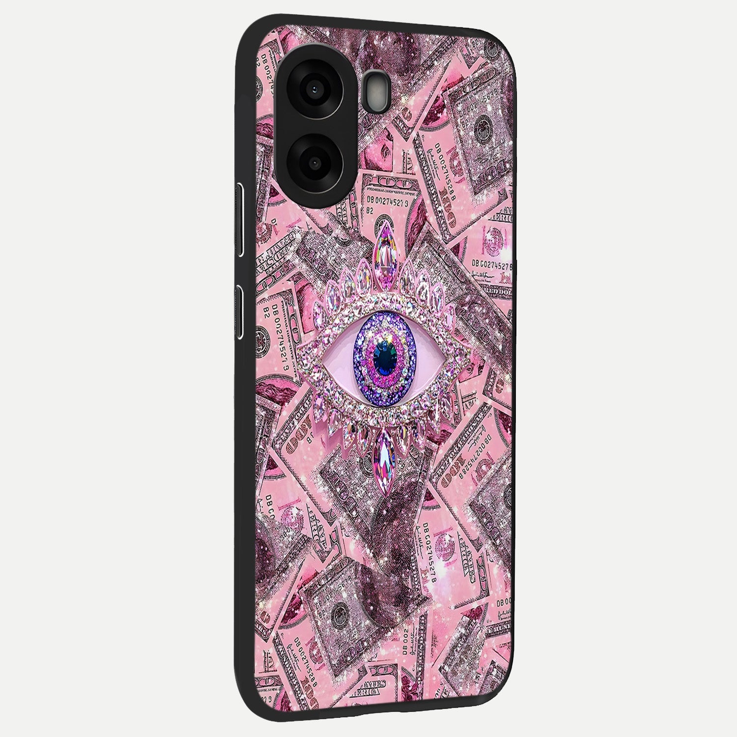  Money Eye Luxe back cover For Oppo A6s slim fit glass case with vibrant aesthetic design