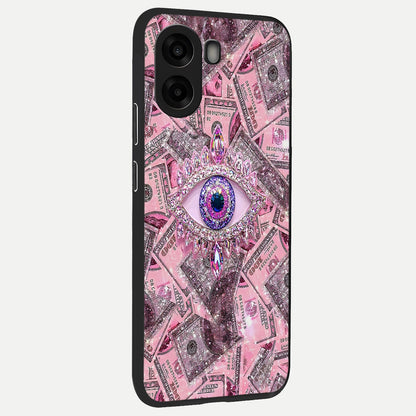  Money Eye Luxe back cover For Oppo A6s slim fit glass case with vibrant aesthetic design