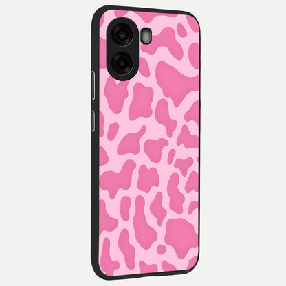  Pinkish Scenery back cover For Oppo A6s slim fit glass case with vibrant aesthetic design