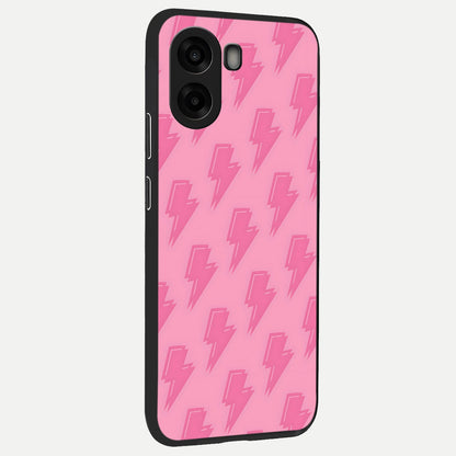  Pink Moo Magic back cover For Oppo A6s slim fit glass case with vibrant aesthetic design