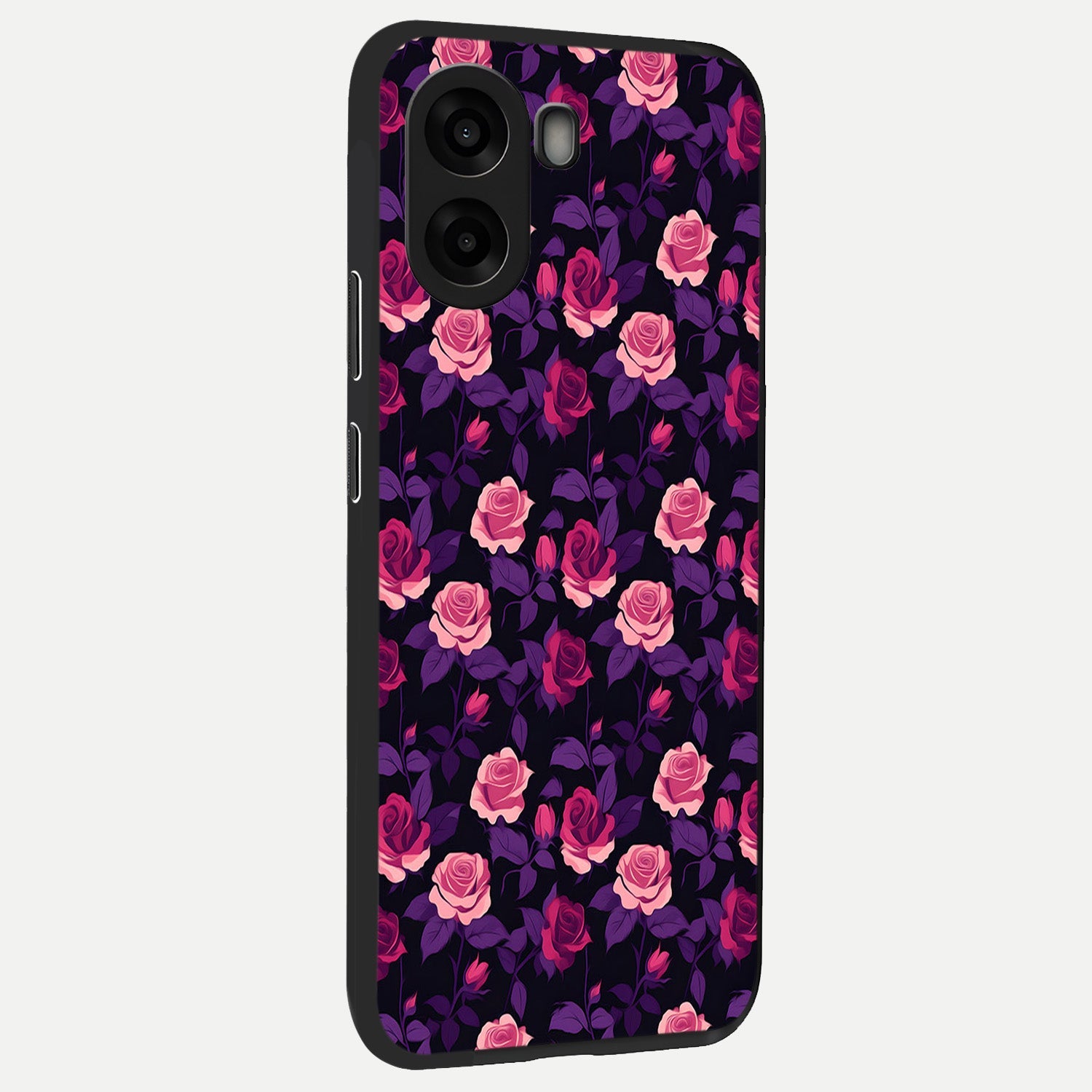  Rose Garden Twilight back cover For Oppo A6s slim fit glass case with vibrant aesthetic design