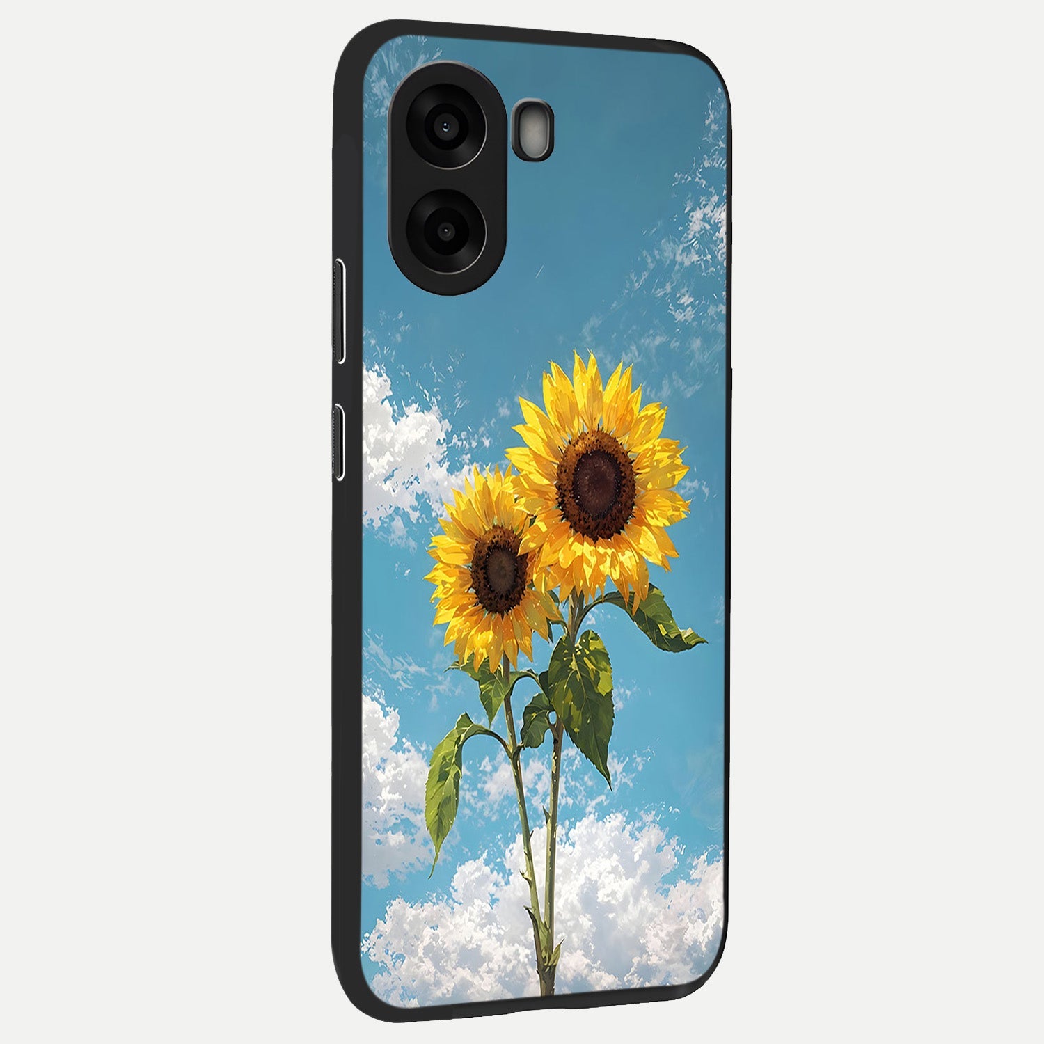  Sunlit Daisy Glow back cover For Oppo A6s slim fit glass case with vibrant aesthetic design