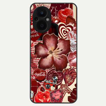  Aesthetic Little Freak Glass Case For Oppo F21 Pro 5G back cover – full design glossy printed glass finish