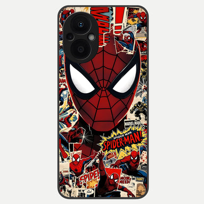  Aesthetic Wonder Spider Glass Case For Oppo F21 Pro 5G back cover – full design glossy printed glass finish