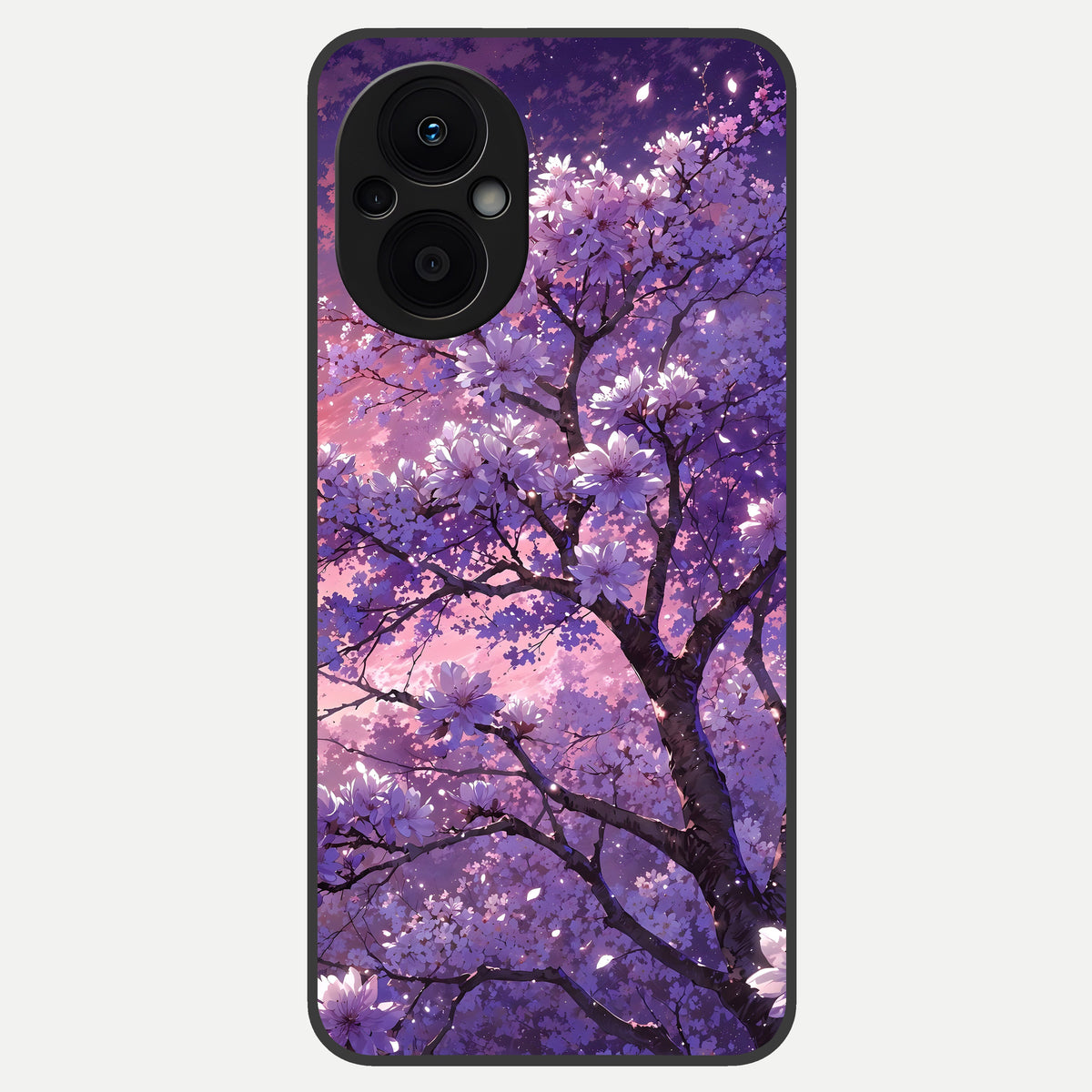  Blossom Tree Glass Case For Oppo F21 Pro 5G back cover – full design glossy printed glass finish