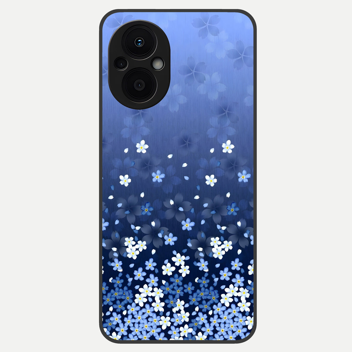  Blue Starry Glass Case For Oppo F21 Pro 5G back cover – full design glossy printed glass finish
