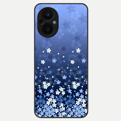  Blue Starry Glass Case For Oppo F21 Pro 5G back cover – full design glossy printed glass finish