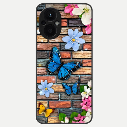  Brick Bloom Flight Glass Case For Oppo F21 Pro 5G back cover – full design glossy printed glass finish