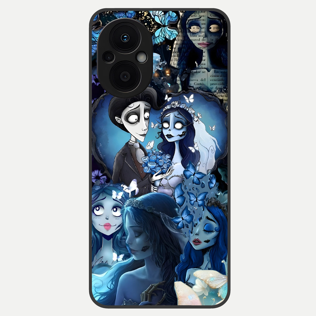  Butterfly Ghost Soul Glass Case For Oppo F21 Pro 5G back cover – full design glossy printed glass finish