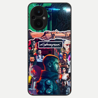  CYBERPUNK Legacy Glass Case For Oppo F21 Pro 5G back cover – full design glossy printed glass finish