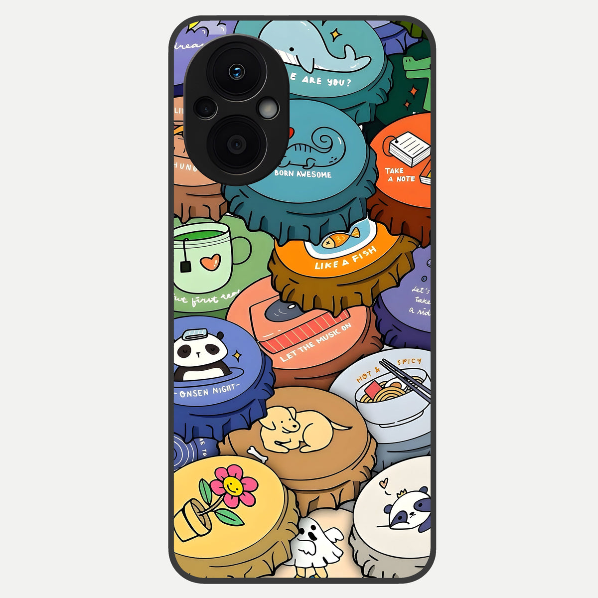  Coins Patterns Glass Case For Oppo F21 Pro 5G back cover – full design glossy printed glass finish