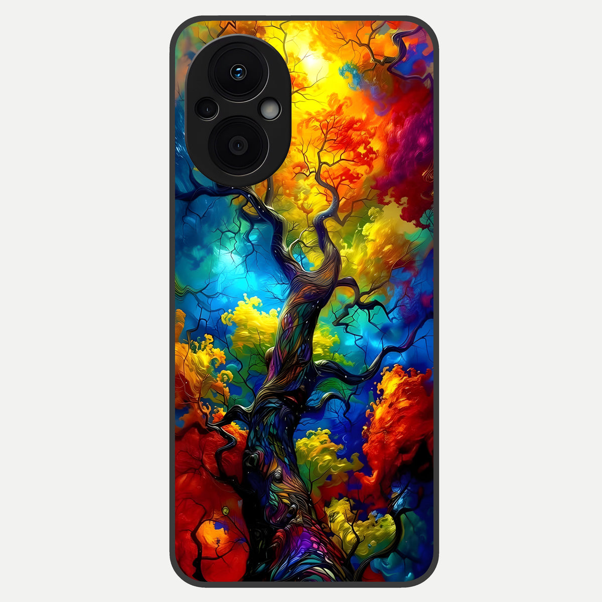  Colorful Soda Bottles Glass Case For Oppo F21 Pro 5G back cover – full design glossy printed glass finish