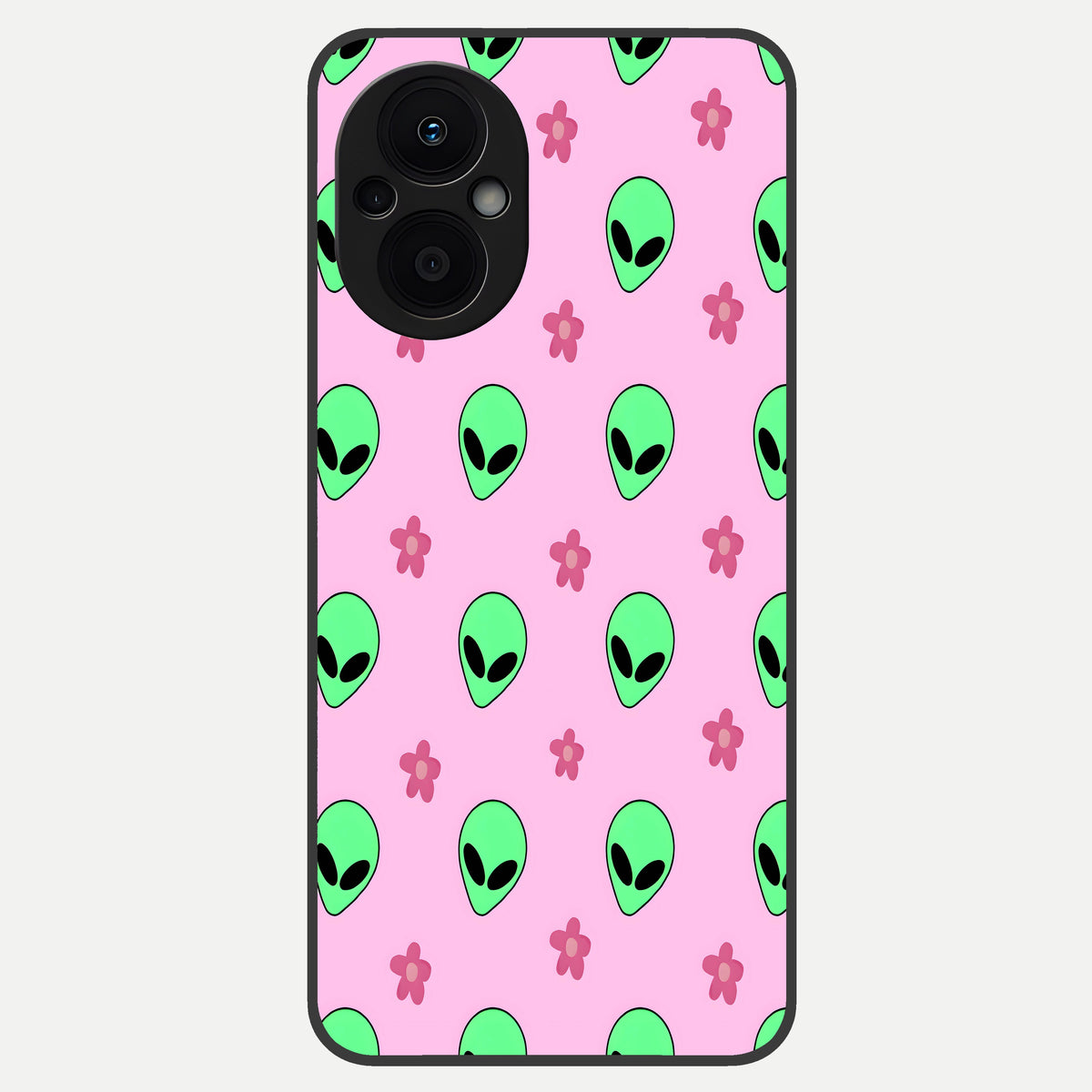  Cosmic Cute Crush Glass Case For Oppo F21 Pro 5G back cover – full design glossy printed glass finish