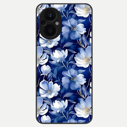  Cute Floral Patterns Glass Case For Oppo F21 Pro 5G back cover – full design glossy printed glass finish
