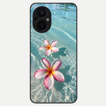  Floating Bloom Bliss Glass Case For Oppo F21 Pro 5G back cover – full design glossy printed glass finish
