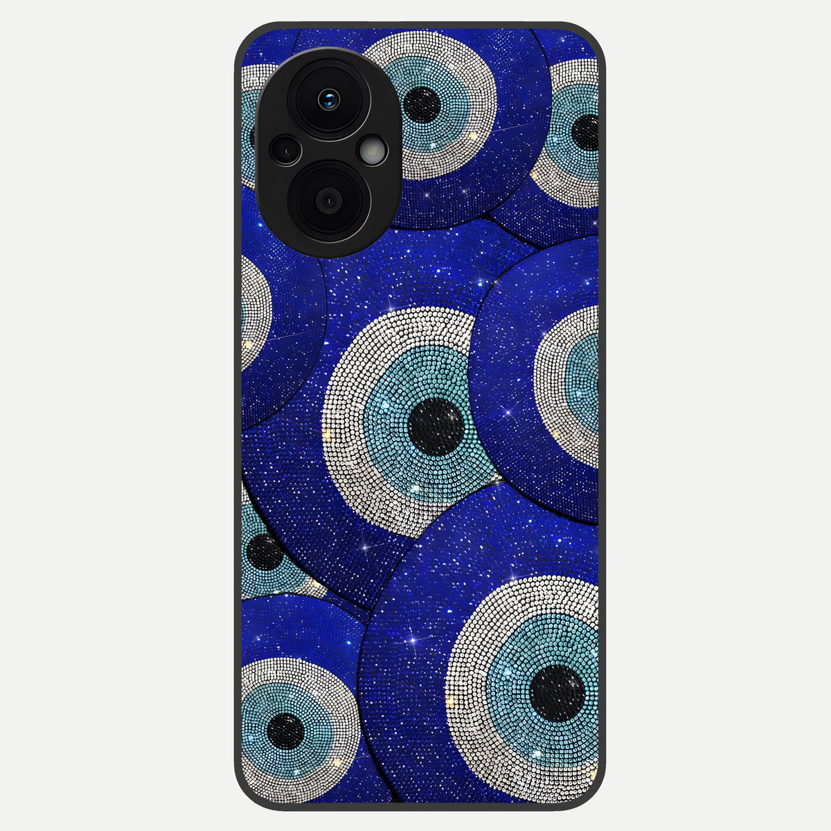  Galaxy Eye Flow Glass Case For Oppo F21 Pro 5G back cover – full design glossy printed glass finish