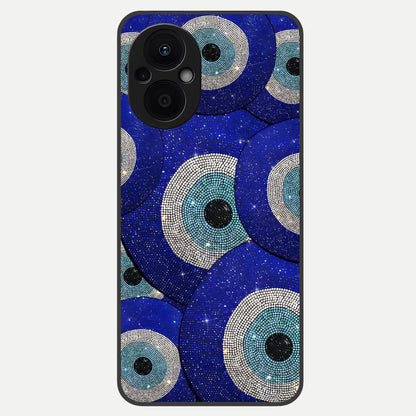  Galaxy Eye Flow Glass Case For Oppo F21 Pro 5G back cover – full design glossy printed glass finish