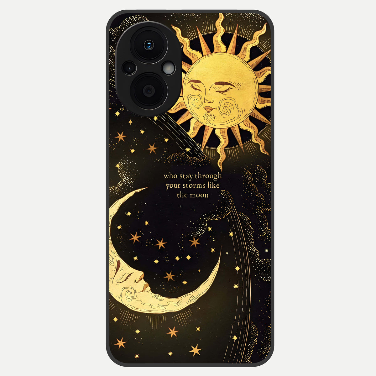  Golden Lunar Love Glass Case For Oppo F21 Pro 5G back cover – full design glossy printed glass finish