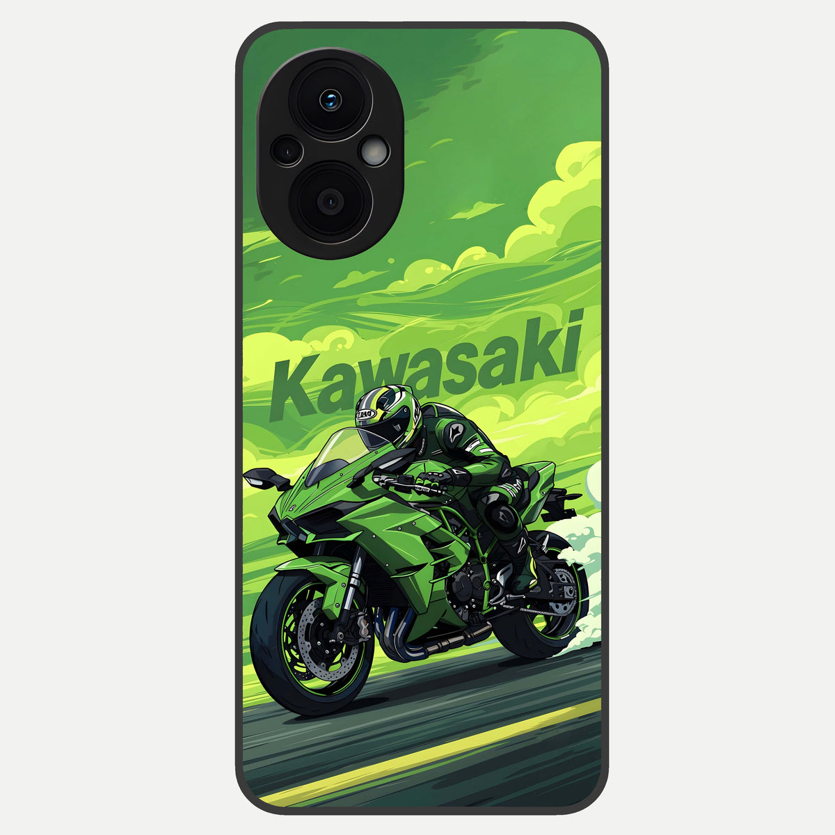  Greenery Sky Glass Case For Oppo F21 Pro 5G back cover – full design glossy printed glass finish