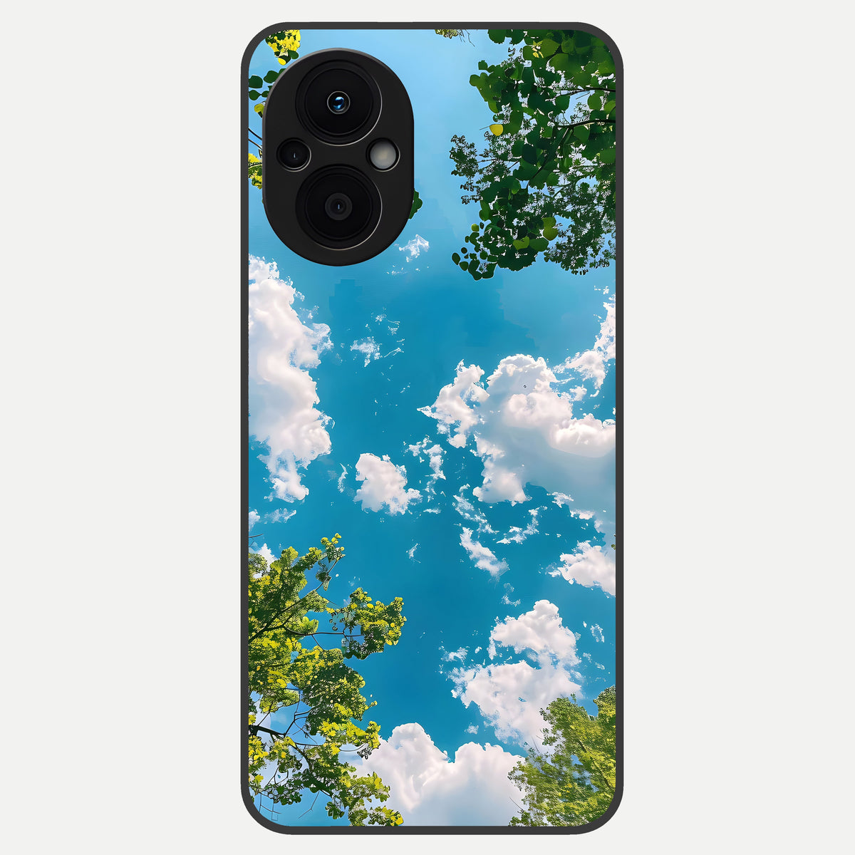  Green Moon Energy Glass Case For Oppo F21 Pro 5G back cover – full design glossy printed glass finish