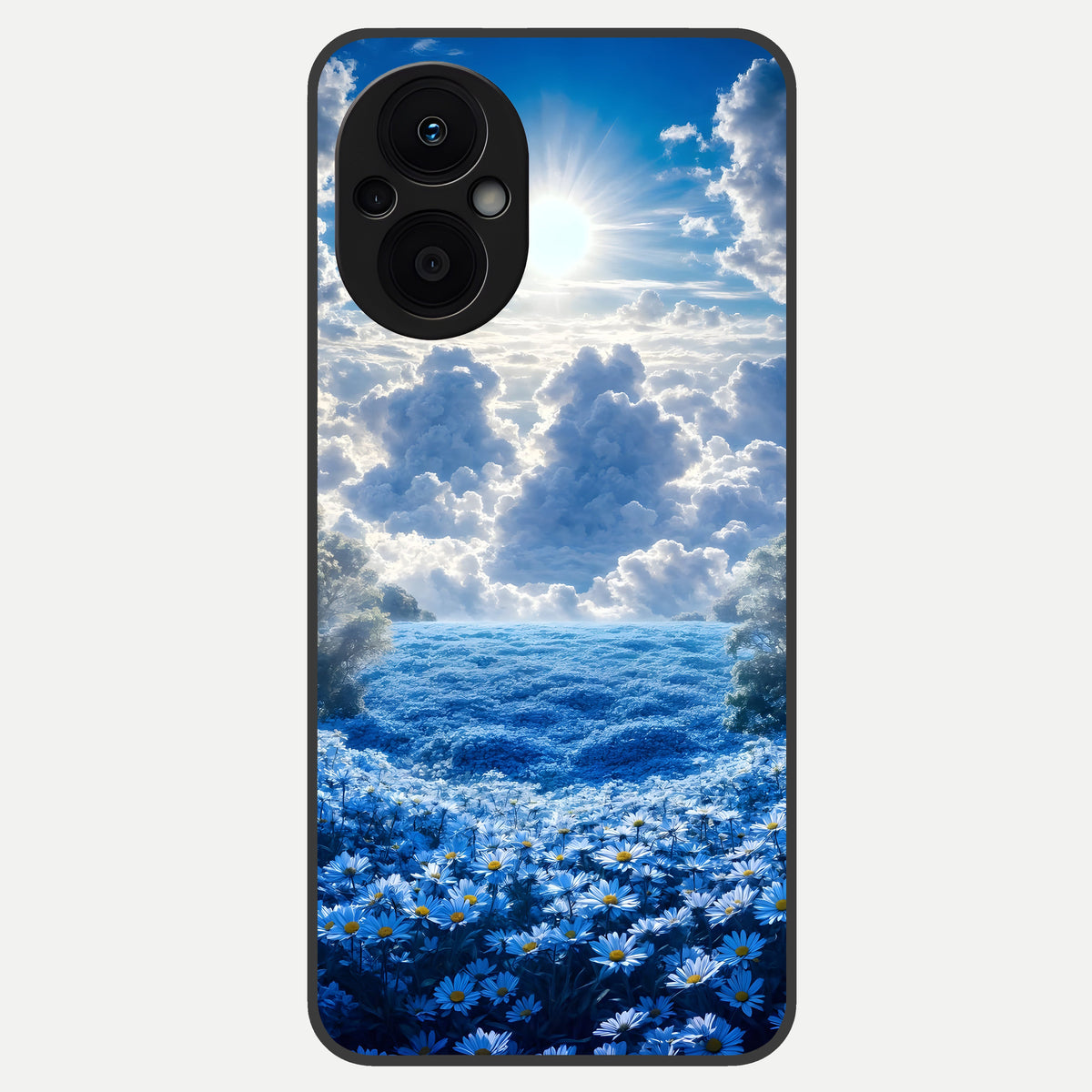  Heavenly Daisy Horizon Glass Case For Oppo F21 Pro 5G back cover – full design glossy printed glass finish