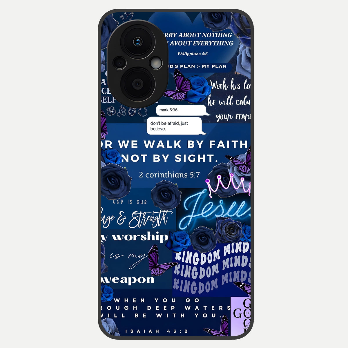  Kingdom Faith Glow Glass Case For Oppo F21 Pro 5G back cover – full design glossy printed glass finish