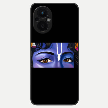  Krishna Eye Glass Case For Oppo F21 Pro 5G back cover – full design glossy printed glass finish