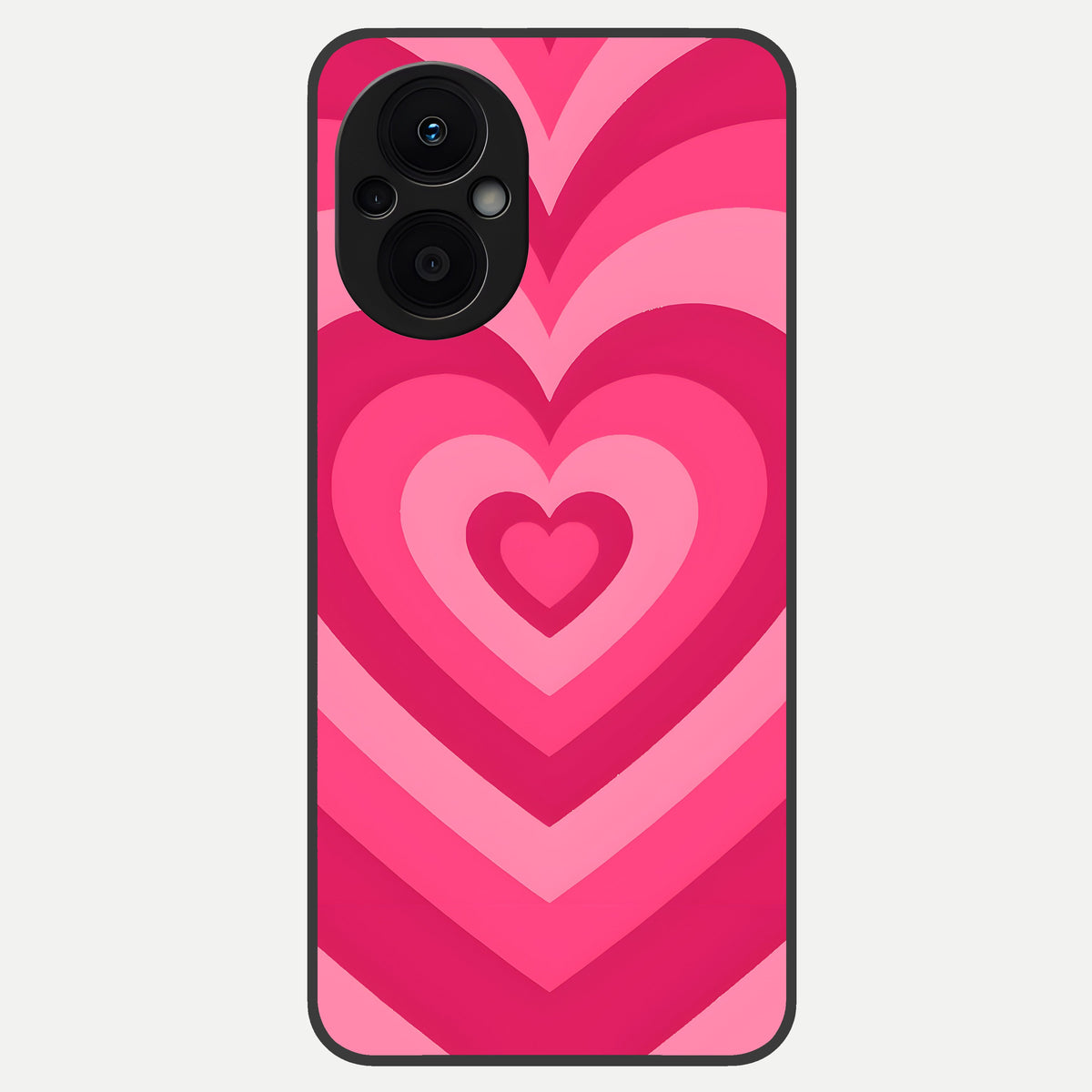  Layered Love Hearts Glass Case For Oppo F21 Pro 5G back cover – full design glossy printed glass finish
