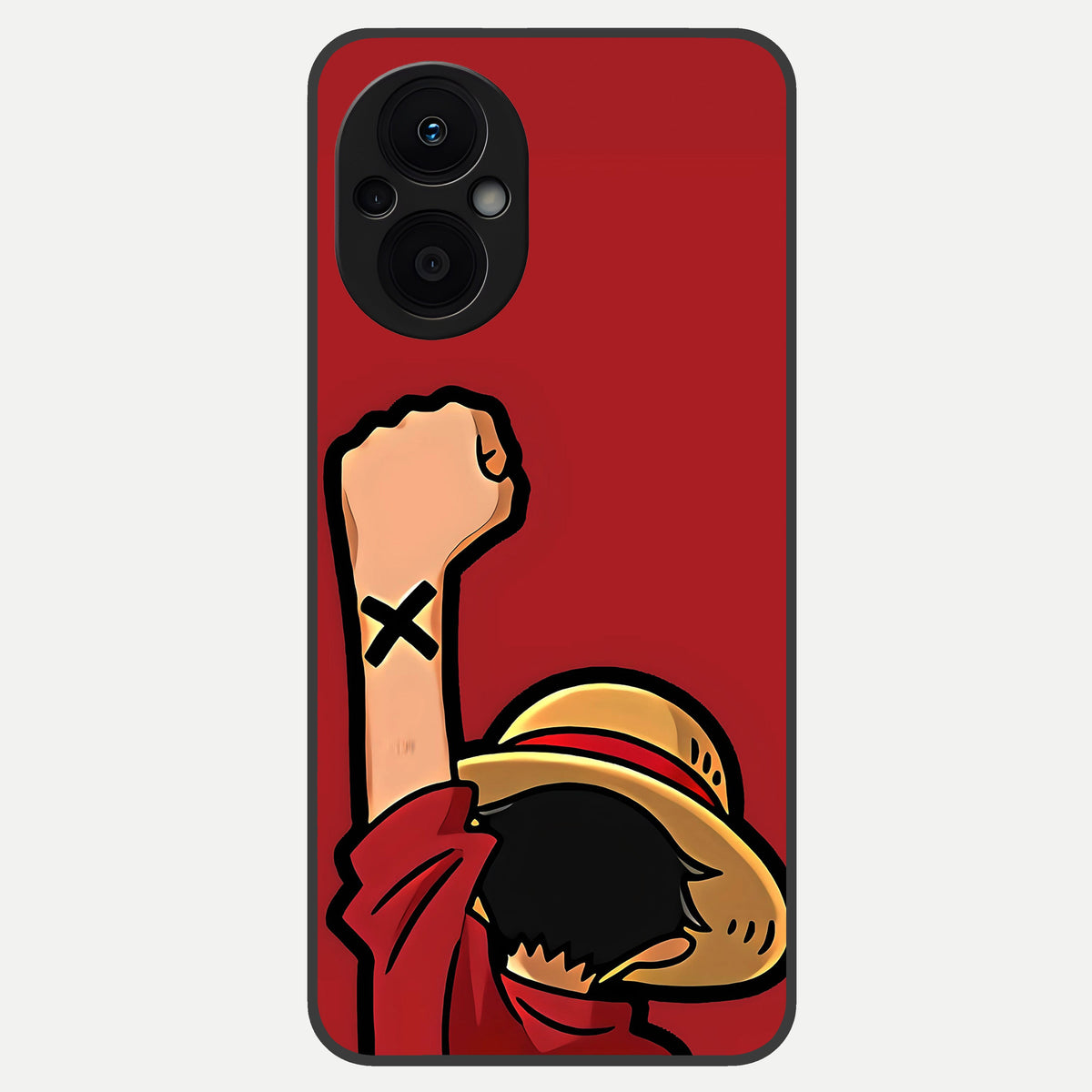  Luffy X Spirit Glass Case For Oppo F21 Pro 5G back cover – full design glossy printed glass finish