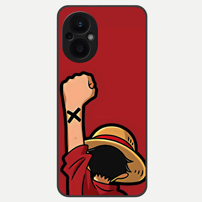  Luffy X Spirit Glass Case For Oppo F21 Pro 5G back cover – full design glossy printed glass finish
