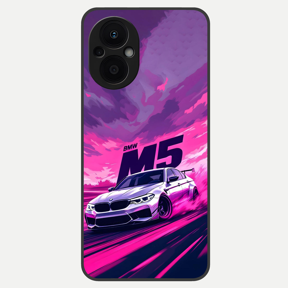  MS Neon Car Glass Case For Oppo F21 Pro 5G back cover – full design glossy printed glass finish