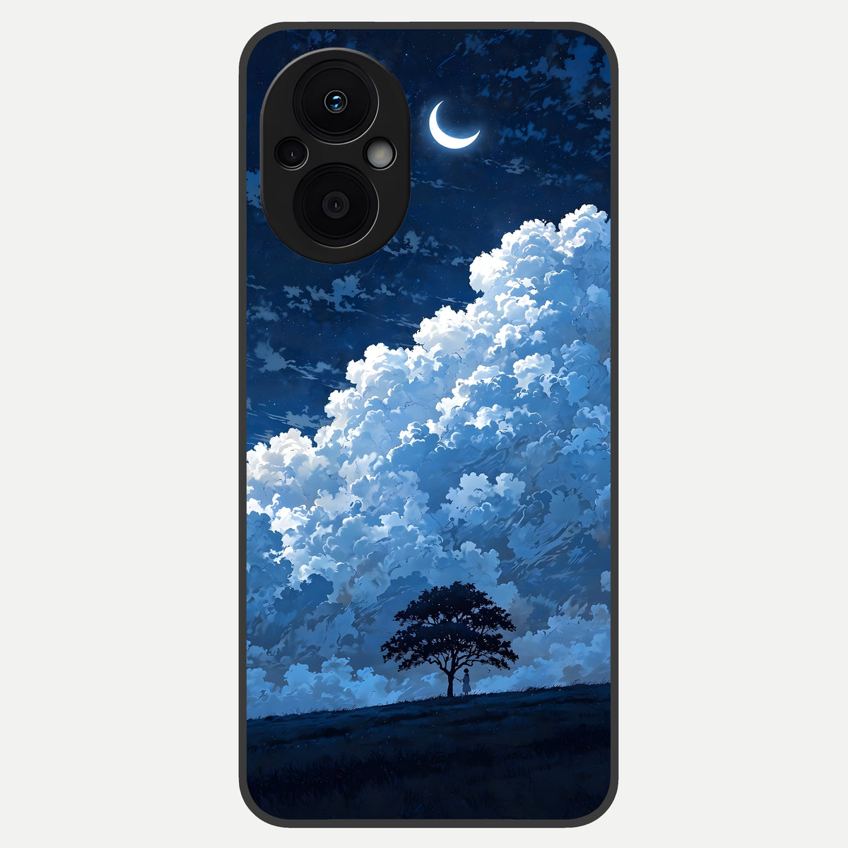  Midnight Sky Serenity Glass Case For Oppo F21 Pro 5G back cover – full design glossy printed glass finish
