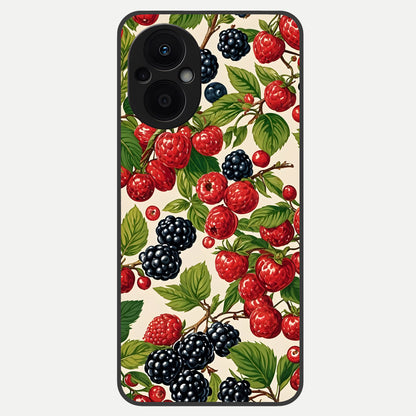  Mixed Berry Collage Glass Case For Oppo F21 Pro 5G back cover – full design glossy printed glass finish