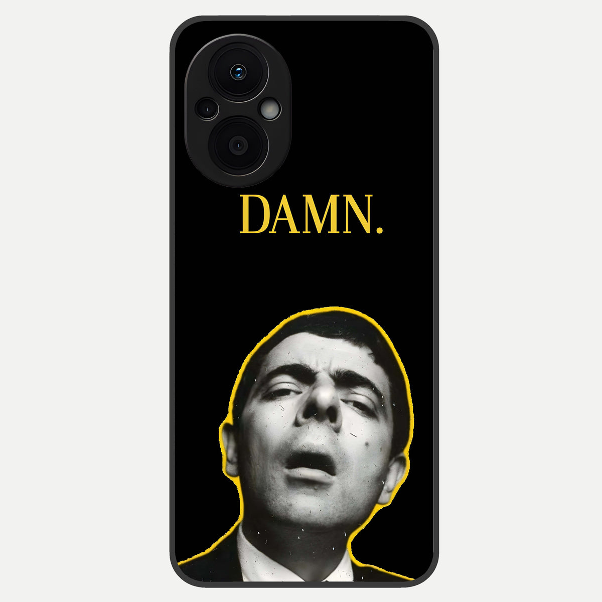  Mr Bean Damn Glass Case For Oppo F21 Pro 5G back cover – full design glossy printed glass finish