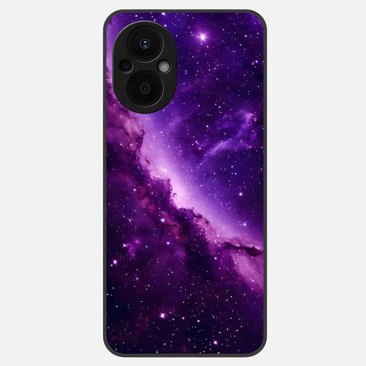  Purple Shade Sky Glass Case For Oppo F21 Pro 5G back cover – full design glossy printed glass finish