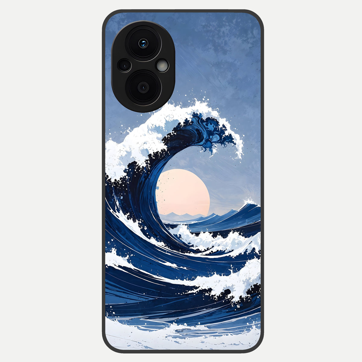  Rising Tide Power Glass Case For Oppo F21 Pro 5G back cover – full design glossy printed glass finish