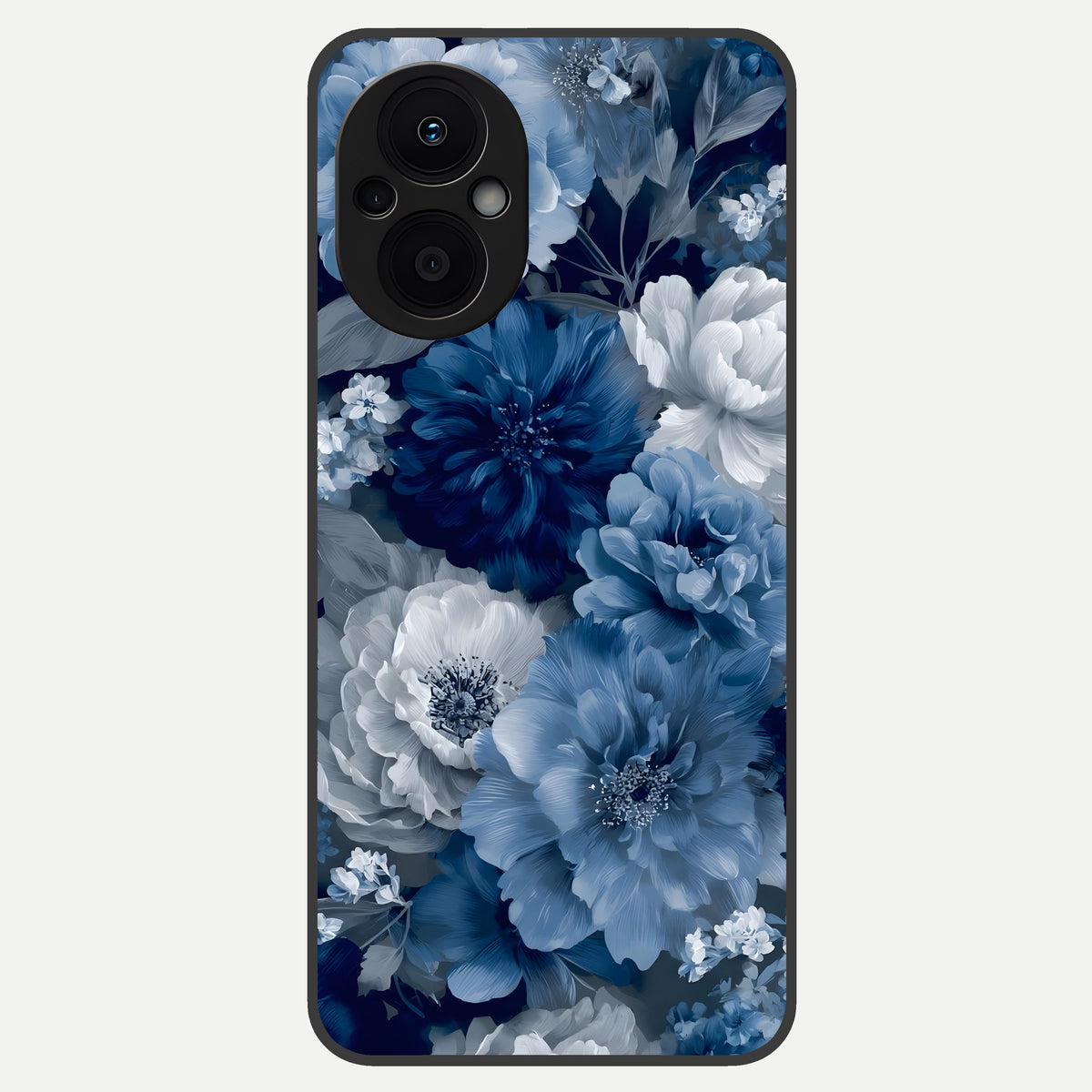  Royal Bloom Garden Glass Case For Oppo F21 Pro 5G back cover – full design glossy printed glass finish