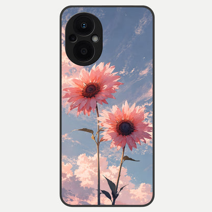  Sun Moon Balance Glass Case For Oppo F21 Pro 5G back cover – full design glossy printed glass finish